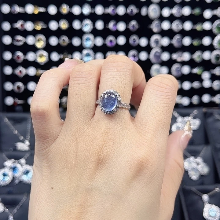 @***&足银锆石非金属戒指