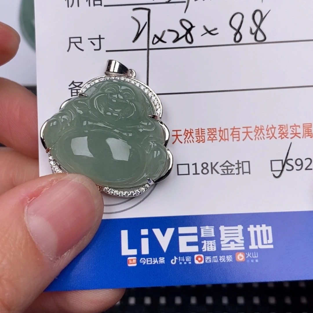翡翠银S925镶嵌颈饰
