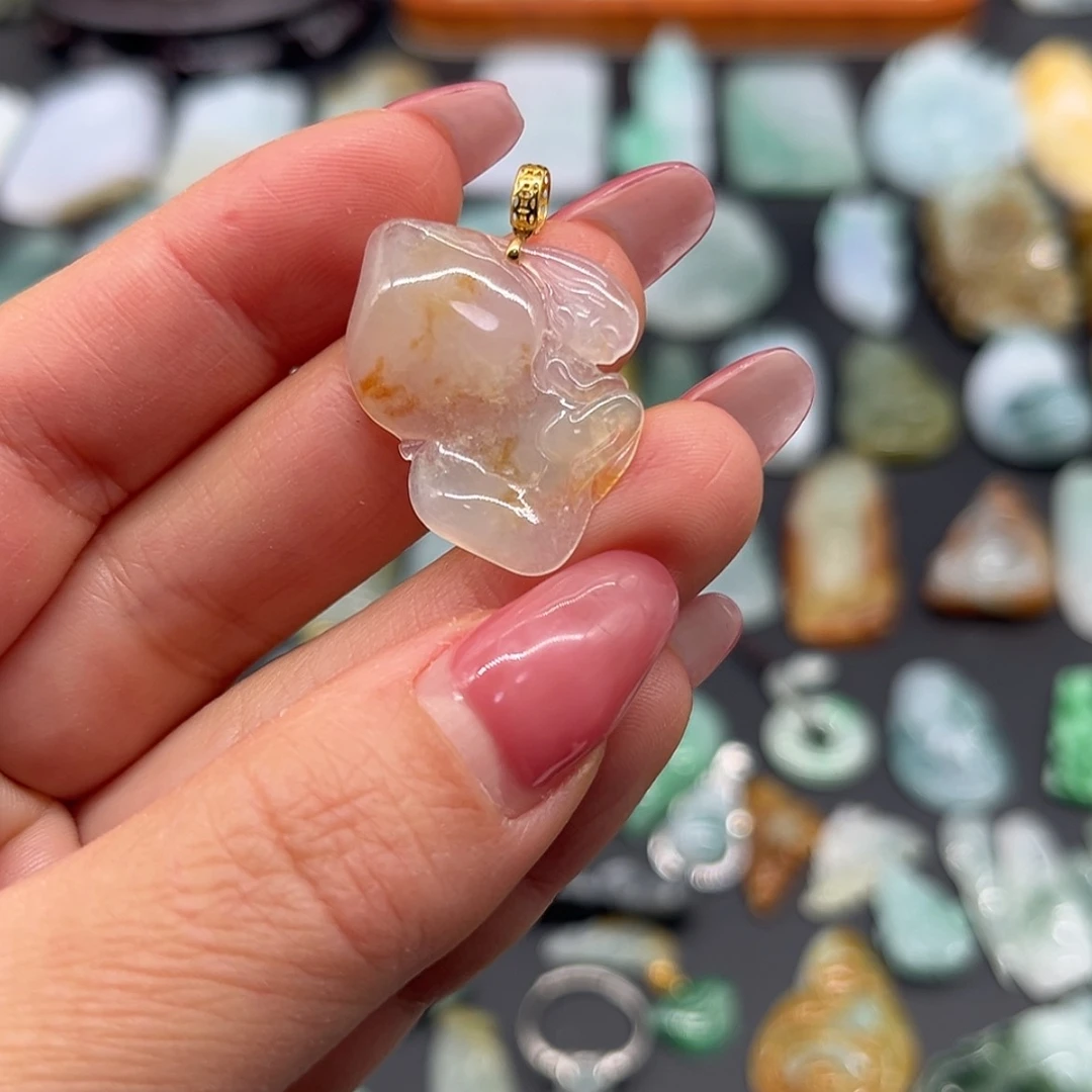 【闪购商品】翡翠颈饰未镶嵌花仙子