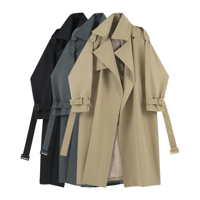 中长款法式风衣女外套秋装2025新款宽松系带英伦风气质高级感大衣