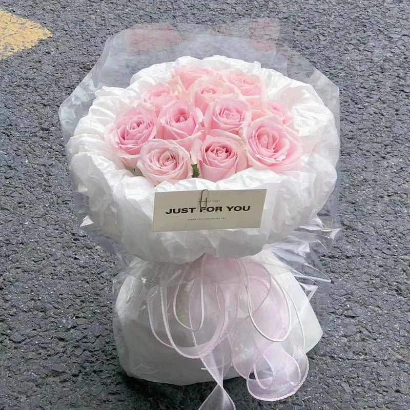 【温柔】11朵粉玫瑰鲜花花束送对象送爱人送闺蜜送朋友生日礼物鲜花店送花上门302