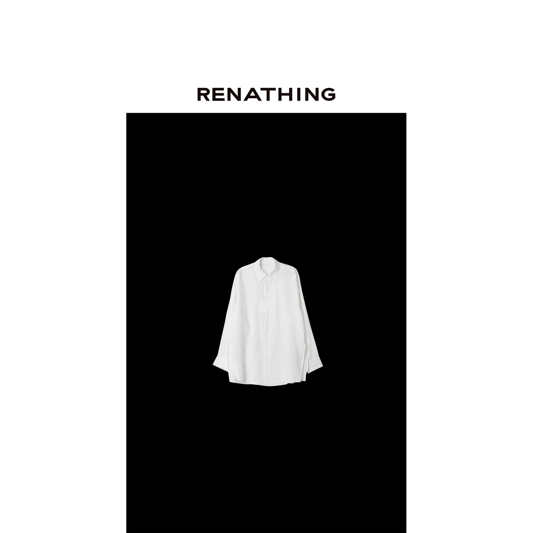 【RENATHING】法式慵懒风纯色衬衫