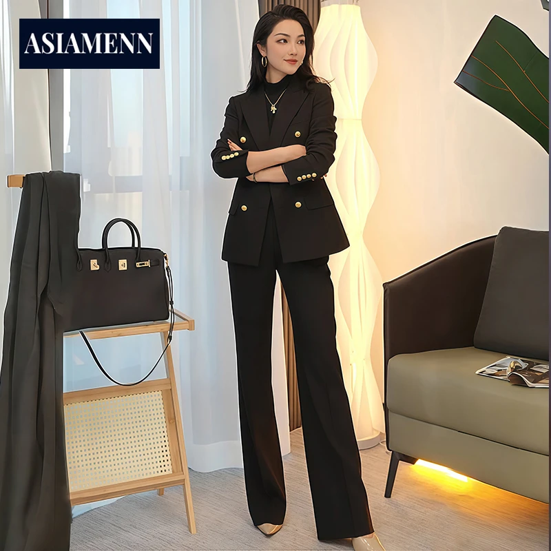 轻奢西装正装女高端职业套装时尚气质女神范西服商务通勤酒店工装