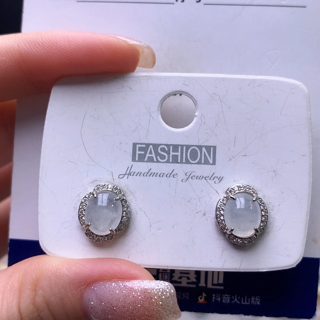 翡翠银S925镶嵌戒指