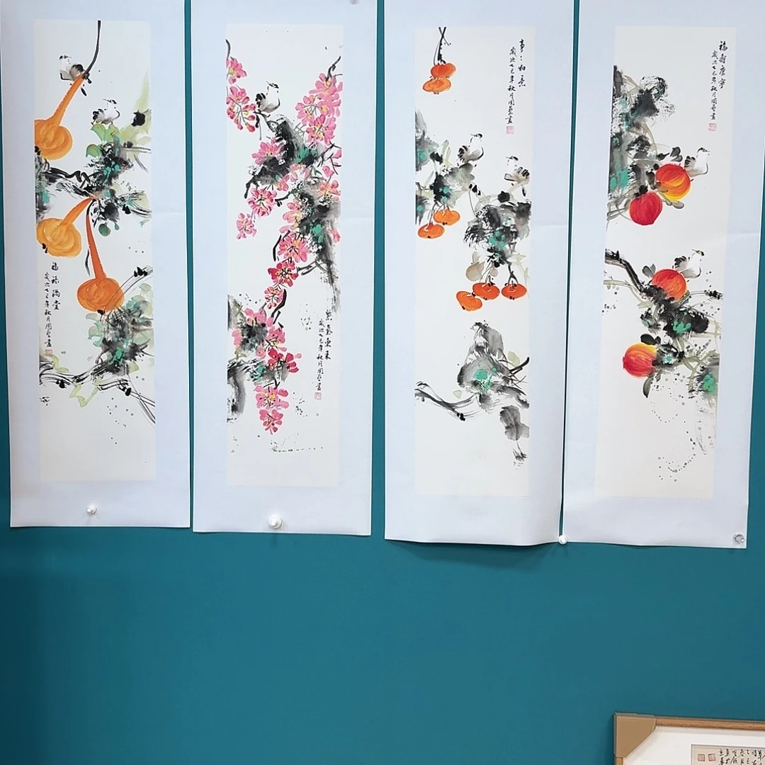 国画国画作品山水花鸟