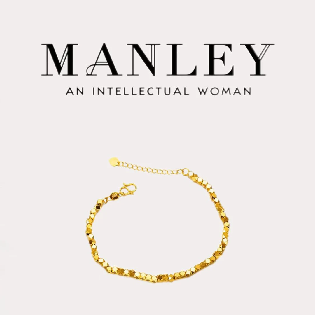 铜合金手链 碎银几两手链珠子轻奢小众女士手链复古简约