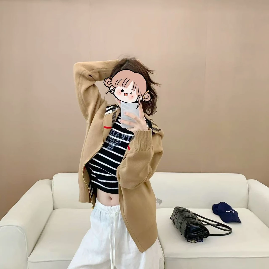 新款格纹百搭休闲外套（0360）