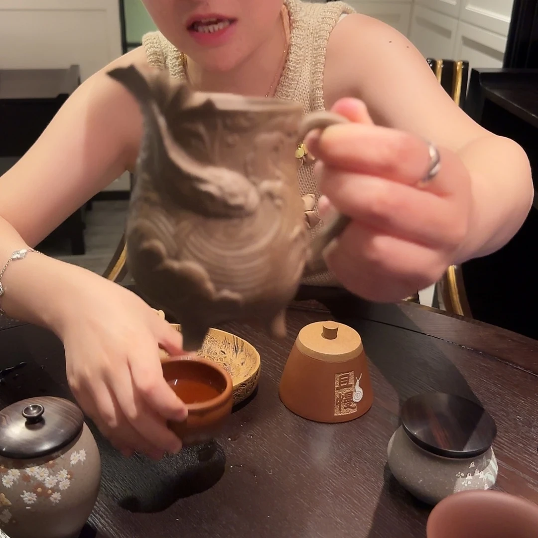 空***格紫砂茶叶罐公道杯