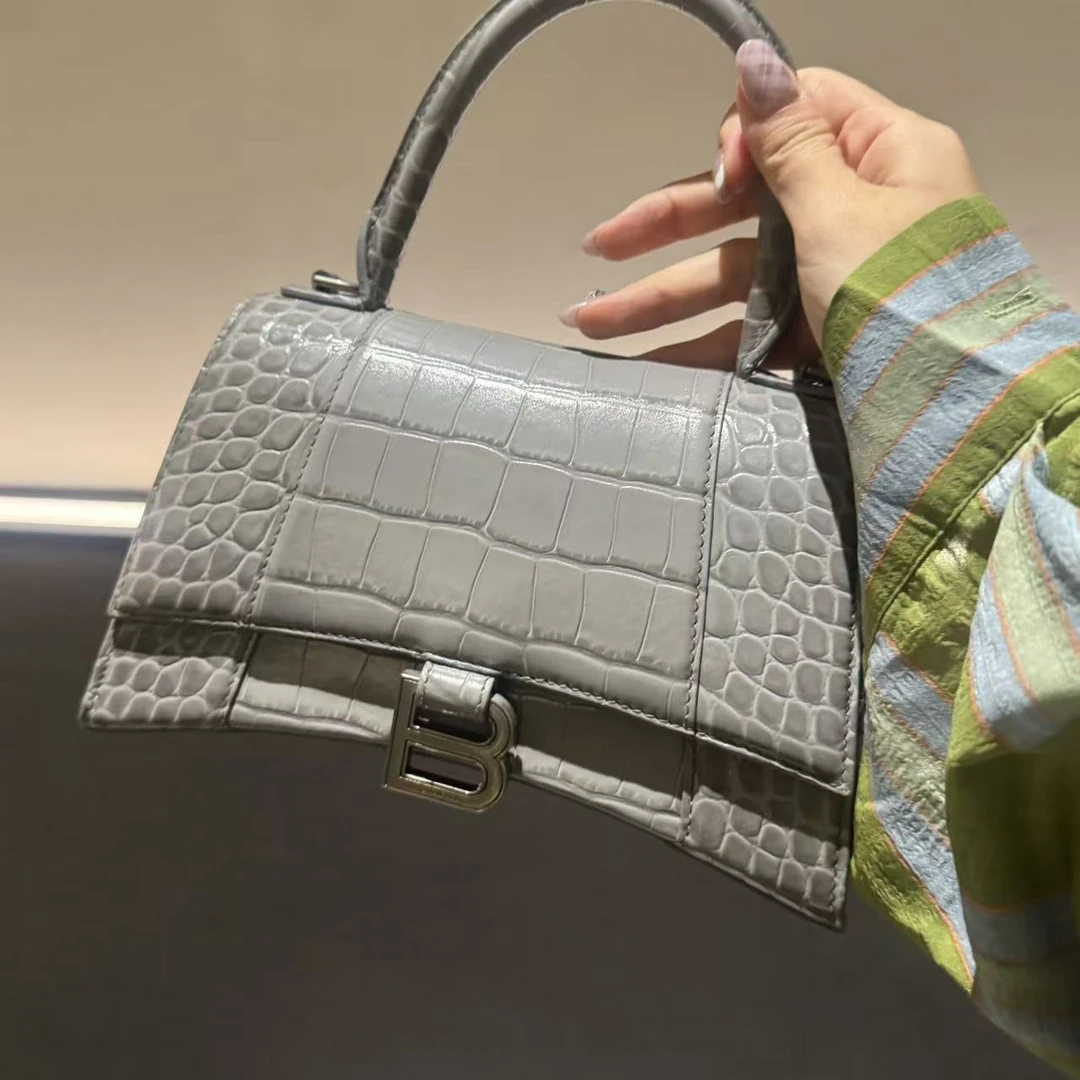 95新 Balenciaga/巴黎世家 巴黎世家灰色沙漏/二手奢侈品包包