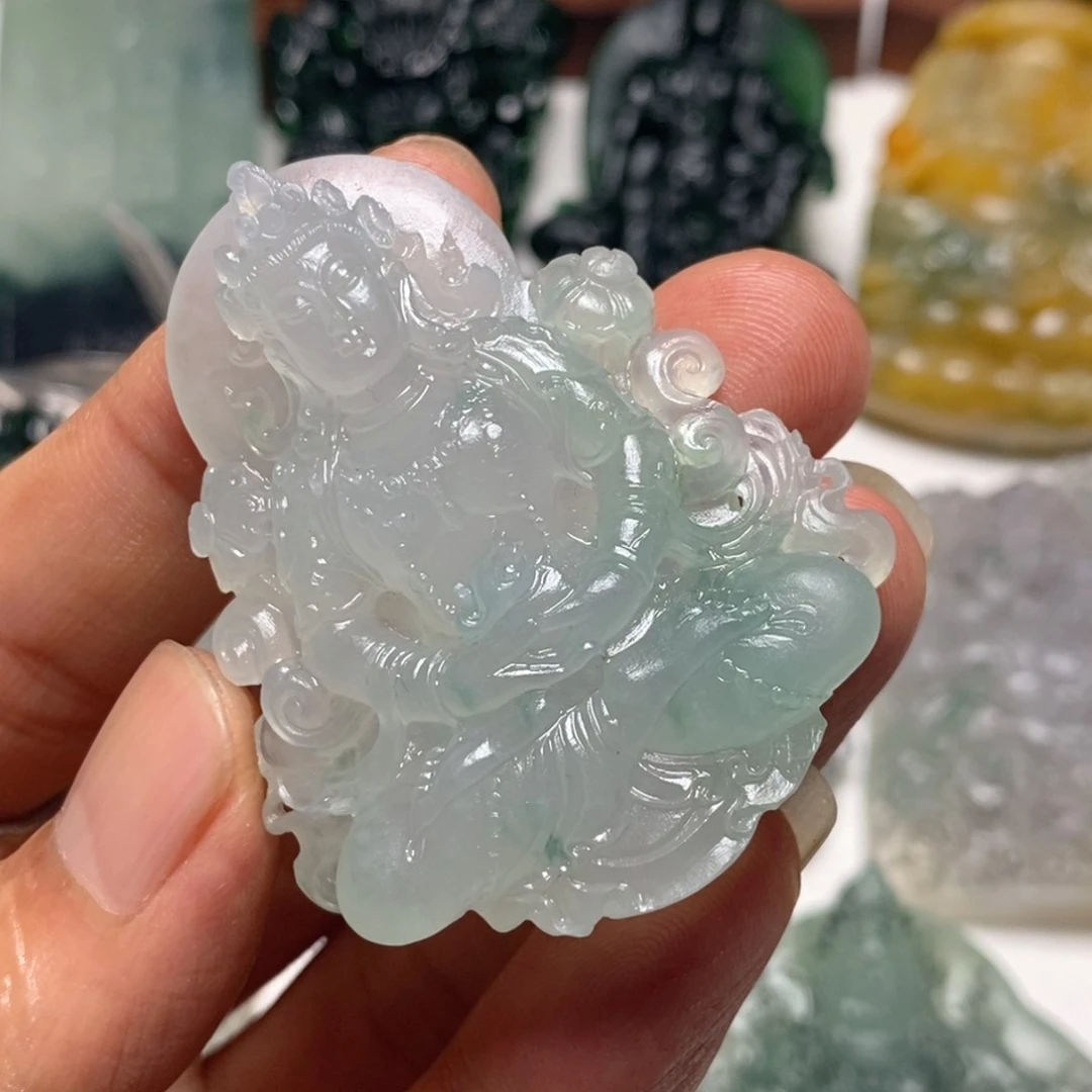 定制翡翠未镶嵌Q*生天然A货翡翠Z