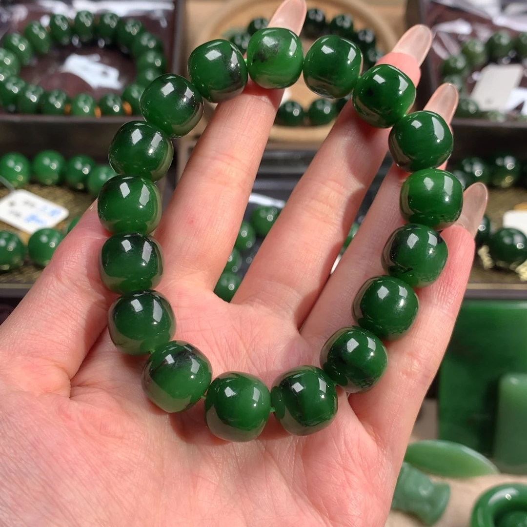 手串未镶嵌和田玉（碧玉）