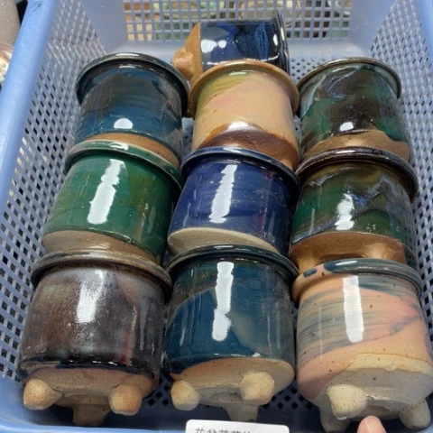 紫砂花盆微瑕347口径5.5左右