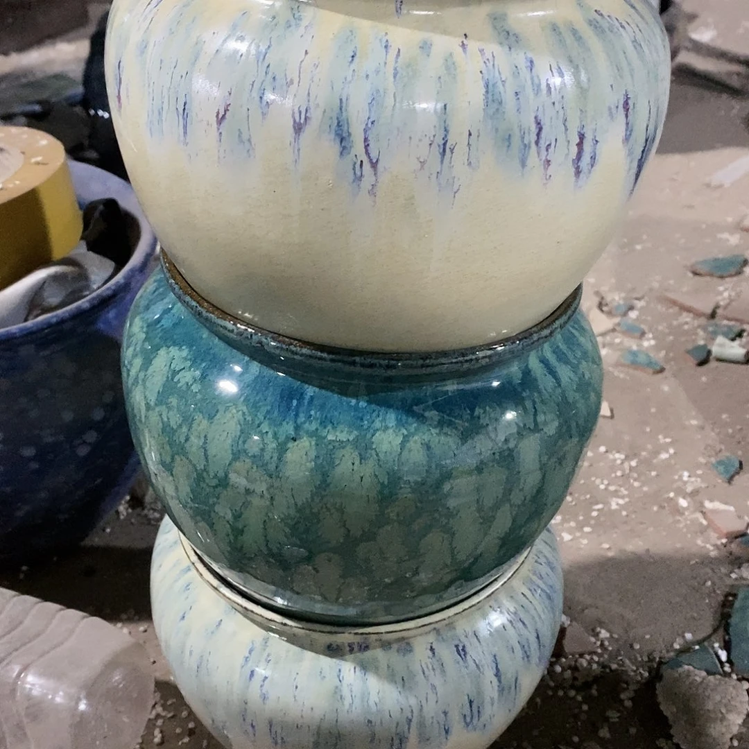 红陶瑕疵15-15三个