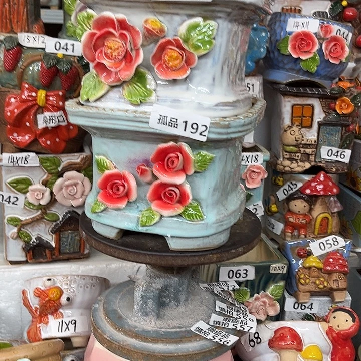 O***型紫砂花盆粗陶材质多肉花盆孤品191。192
