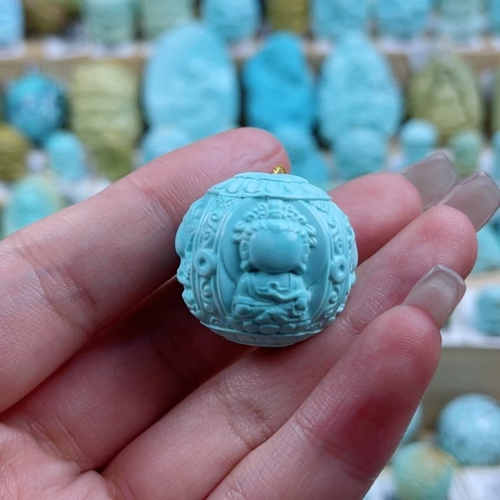 绿松石未镶嵌珠宝奇石24mm