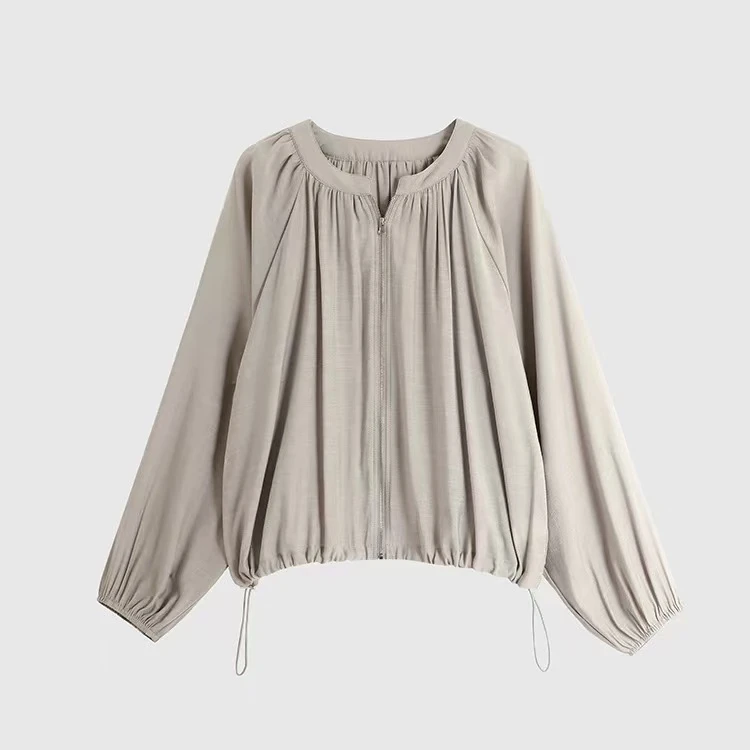 夏季会呼吸感防晒衣设计轻薄透气防晒开衫户外运动宽松上衣