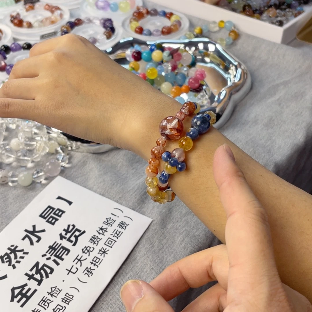 水晶手链银S925镶嵌