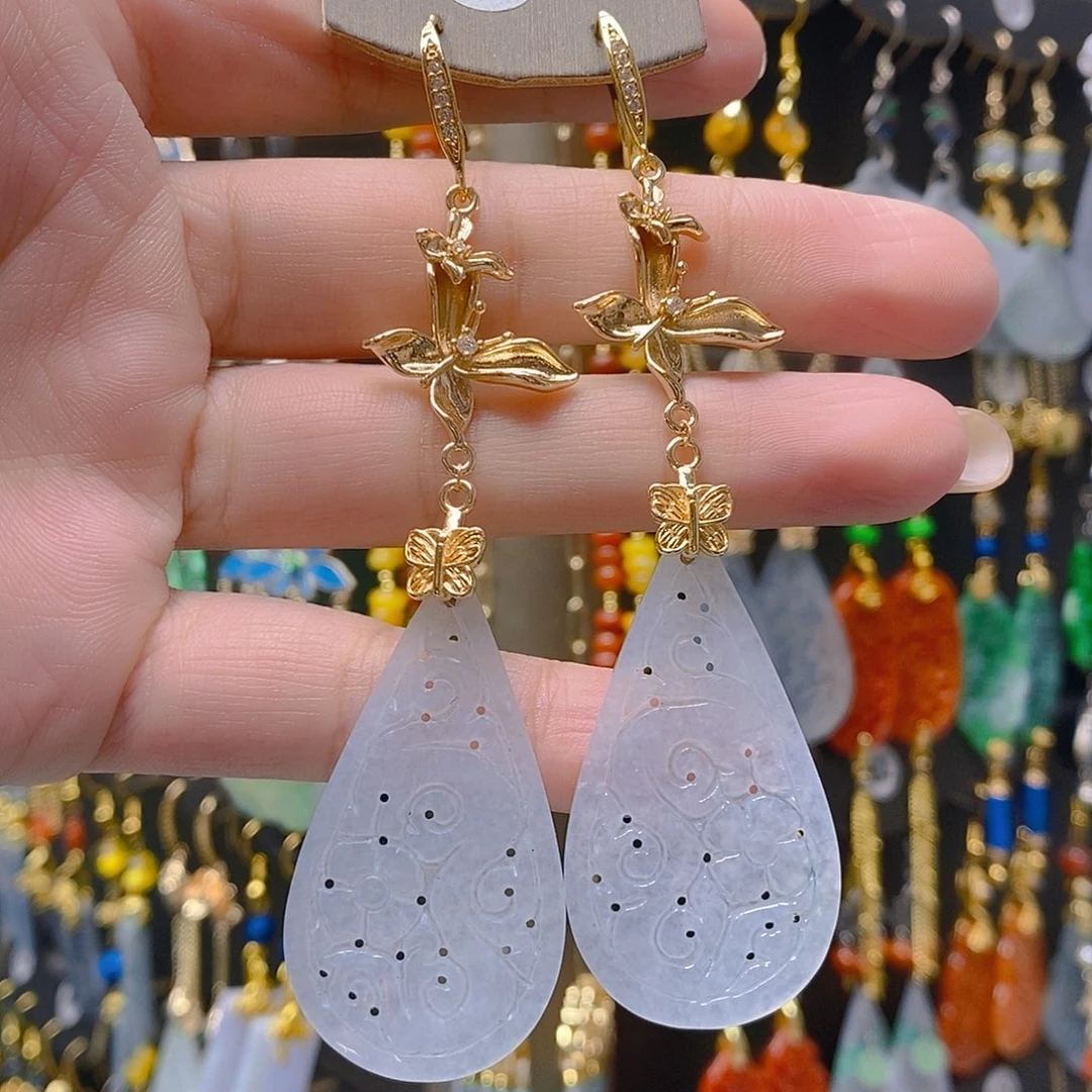 未镶嵌翡翠耳饰翡翠