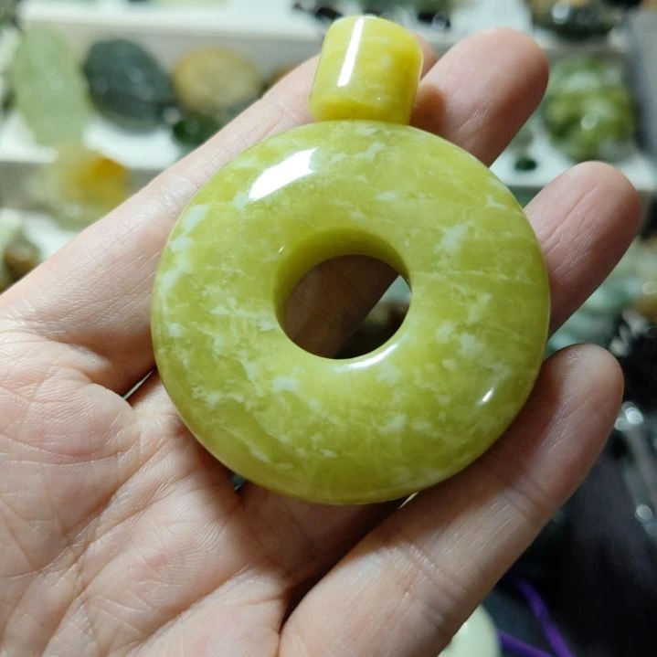 岫玉平安扣未镶嵌