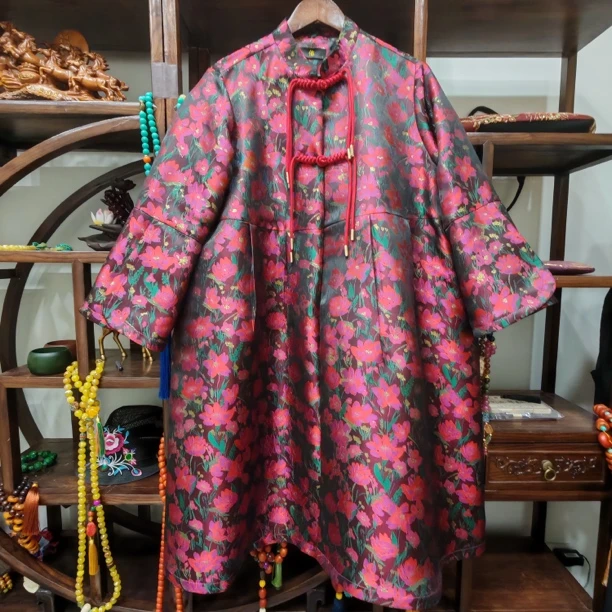 老弗爷新中式提花风衣307