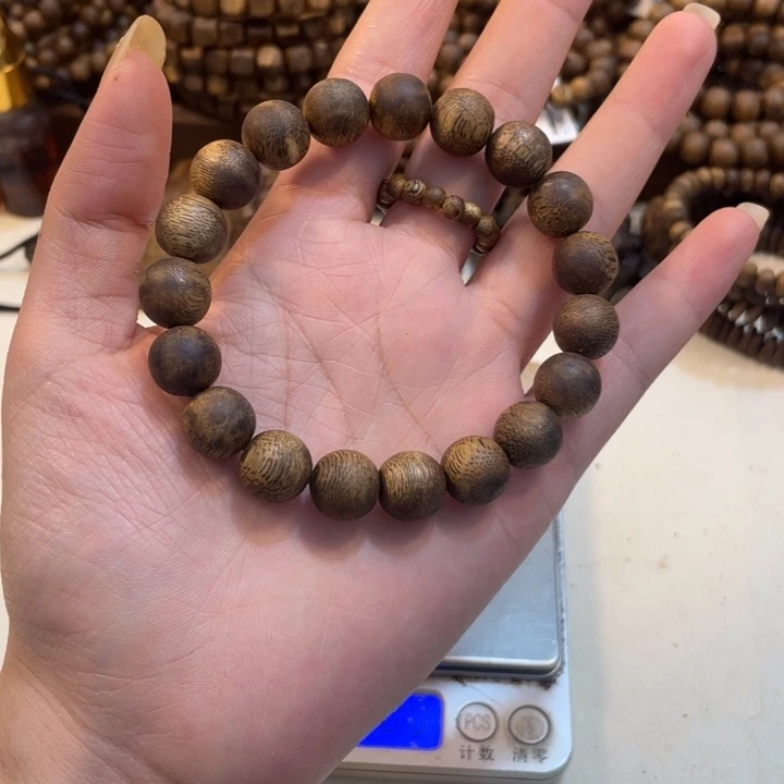 沉香沉香碎屑卡1.1单圈圆珠8克+