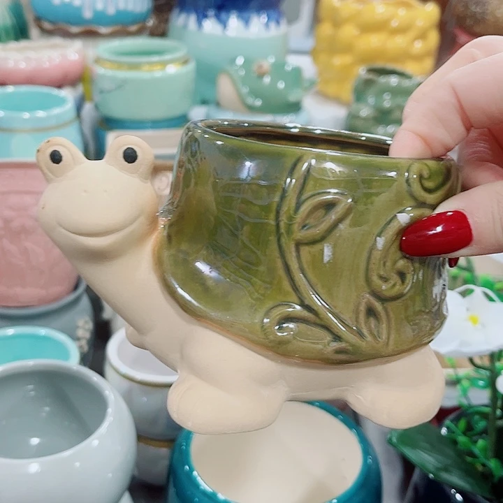 多肉陶瓷花盆满10元包邮