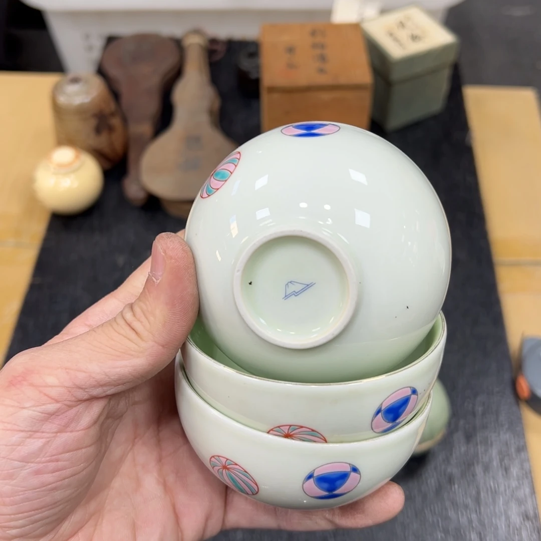 陶瓷日本中古工艺品摆件