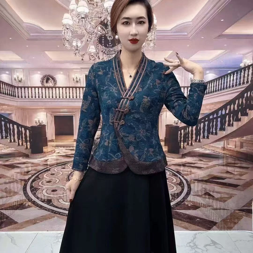 22039正版博玺华服新中式复古改良旗袍衫