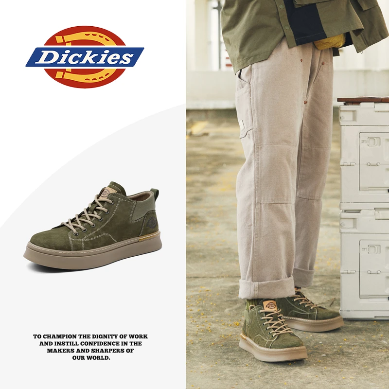 Dickies2025户外运动夏季新款户外鞋男板鞋舒适工装鞋男款休闲鞋