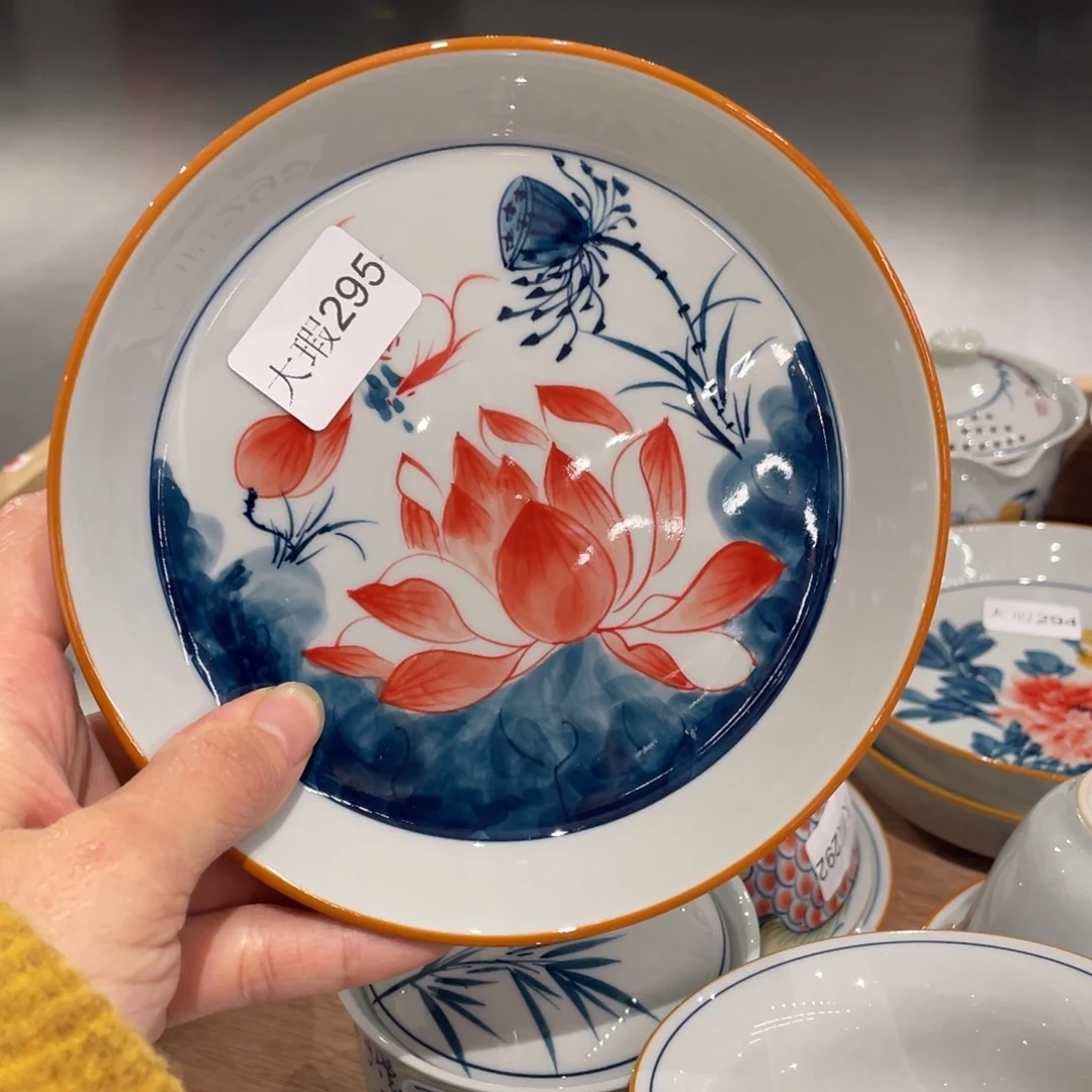 有瑕釉下彩纯手绘