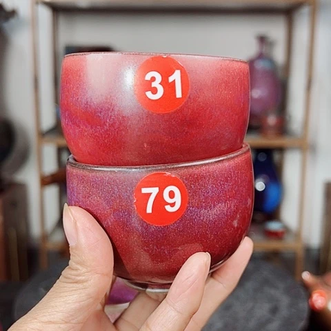 杯山*恋原矿釉手工制作钧瓷