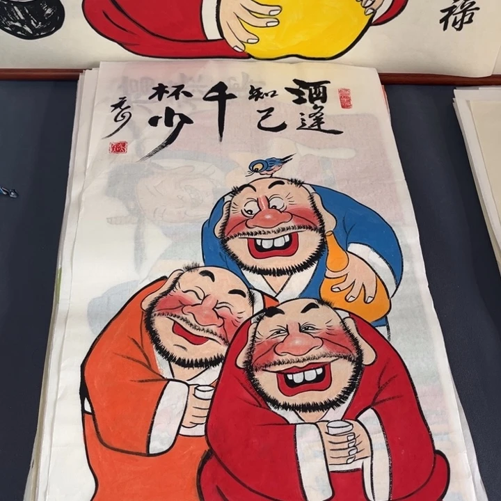 国画纯手绘禅意画作品