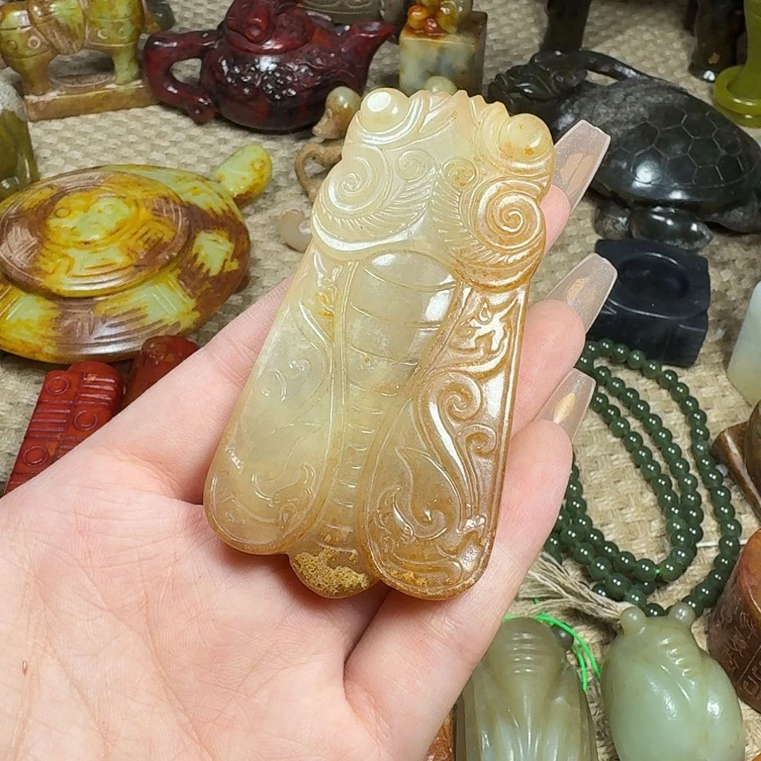 白玉菩提吊坠挂件