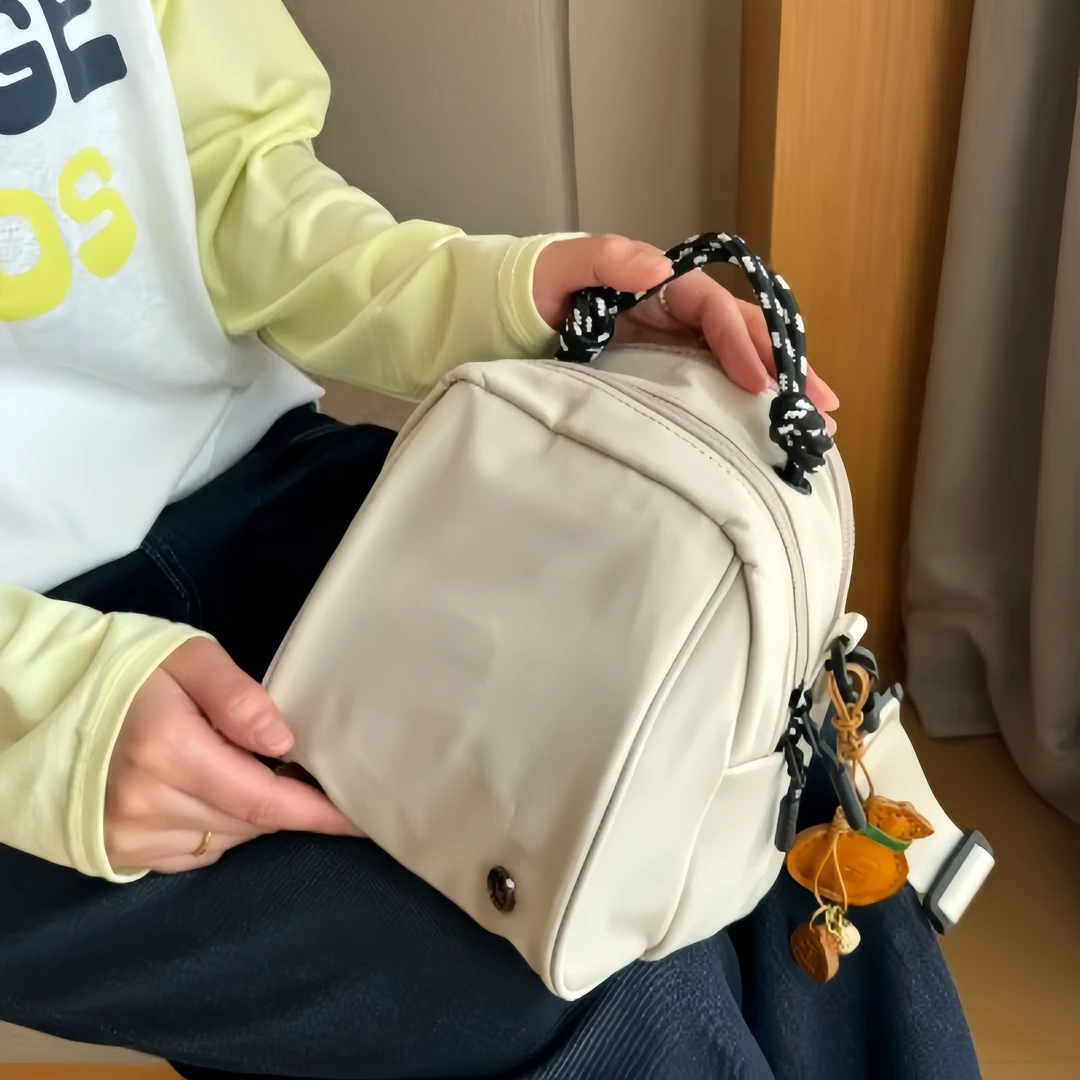 日本糖果色单肩手提包纯色耐磨斜挎包斜背百搭运动肩包