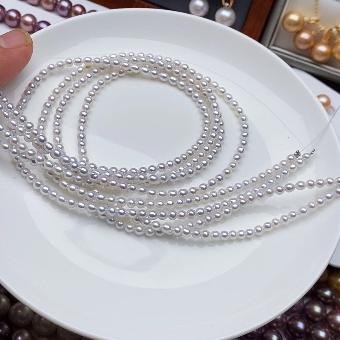 颈饰淡水珍珠银S925镶嵌