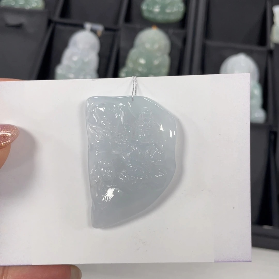 翡翠颈饰未镶嵌普贤