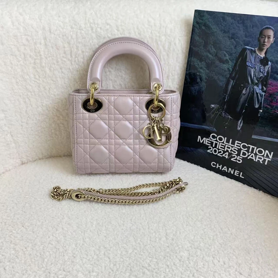 95新 DIOR/迪奥 壹臻/珠光粉金扣三格戴妃 28494194