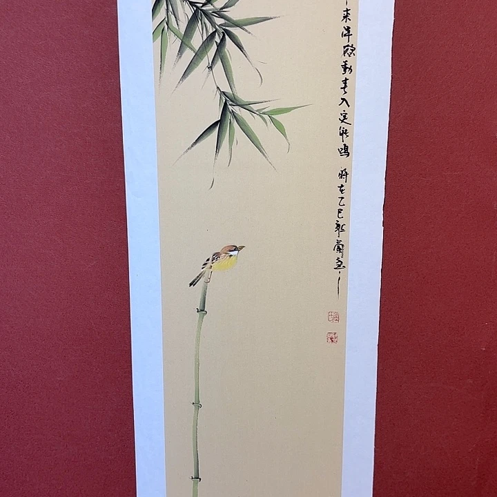国画听兰老师花鸟