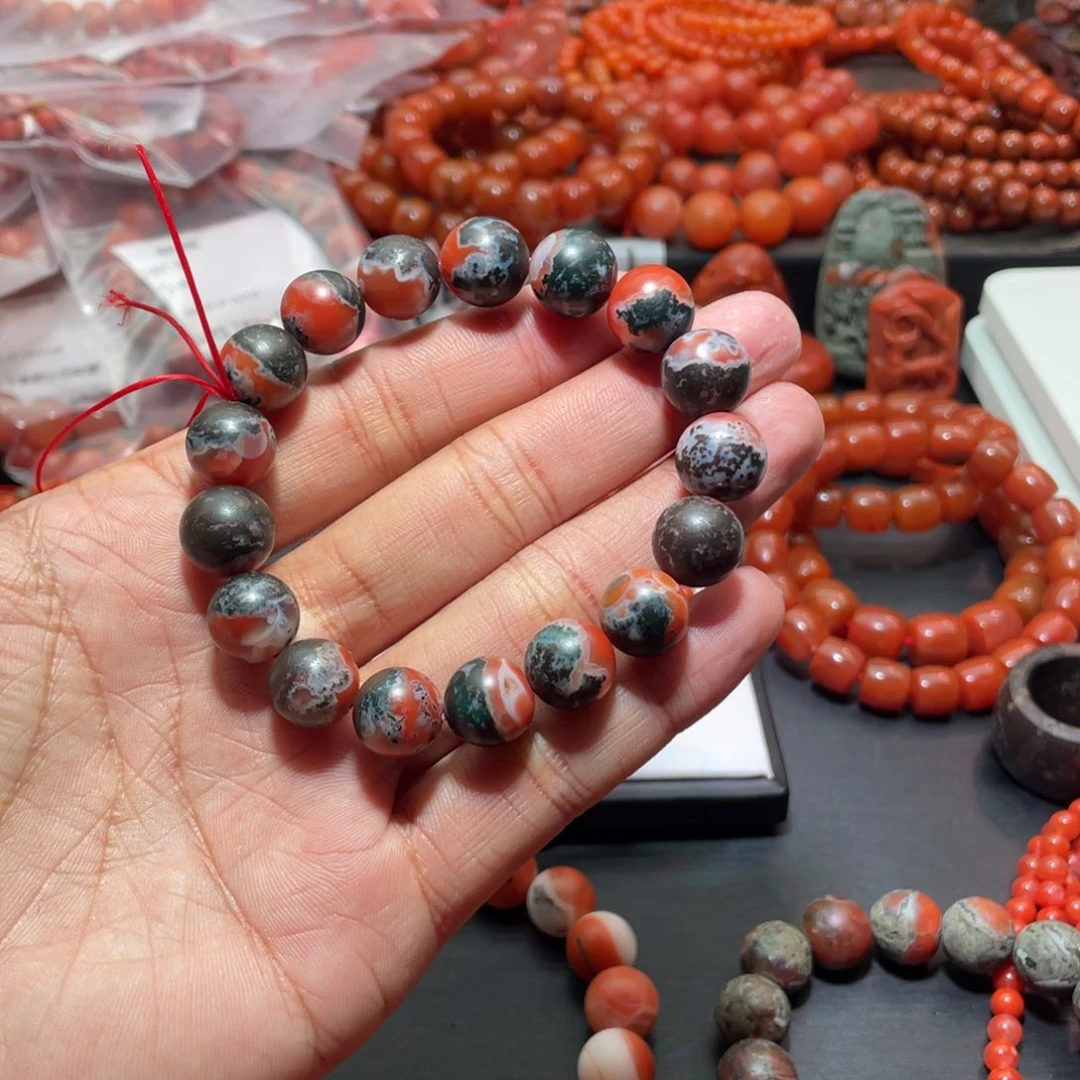 南红玛瑙手链未镶嵌