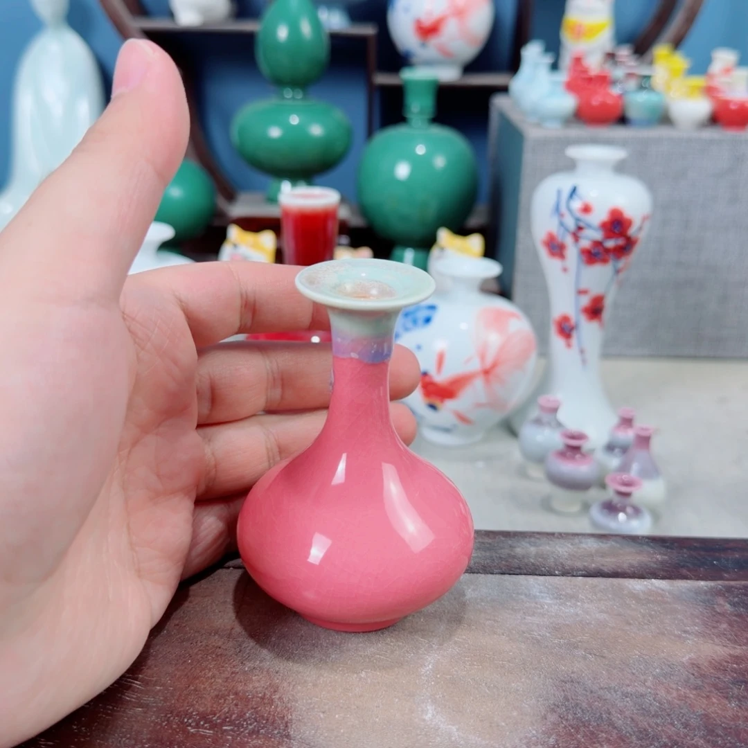 陶瓷手工小花器摆件