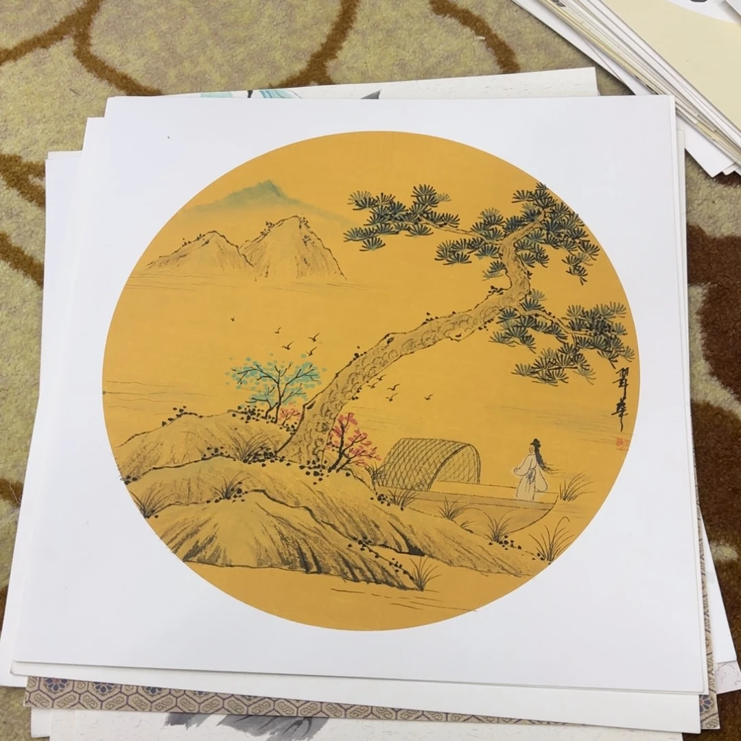 国画38-38卡纸作品童