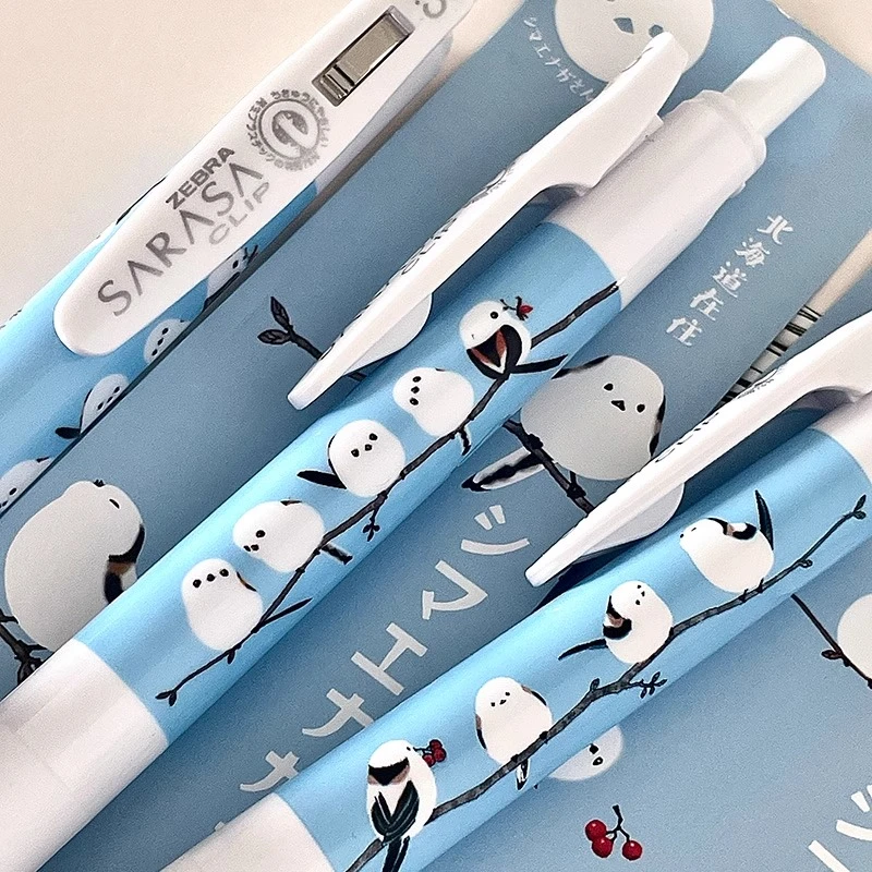 日本斑马北海道限定小胖鸟JJ15中性笔仙鹤稀有限定绝版联名文具