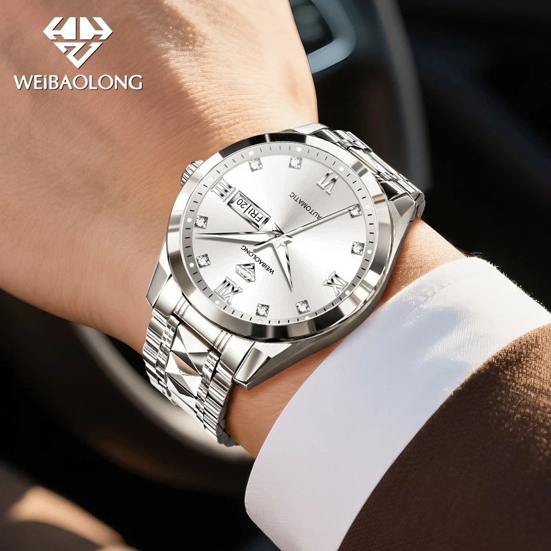 瑞士认证正品牌真钻进口芯男士手表男款2025新款全自动机械表3803