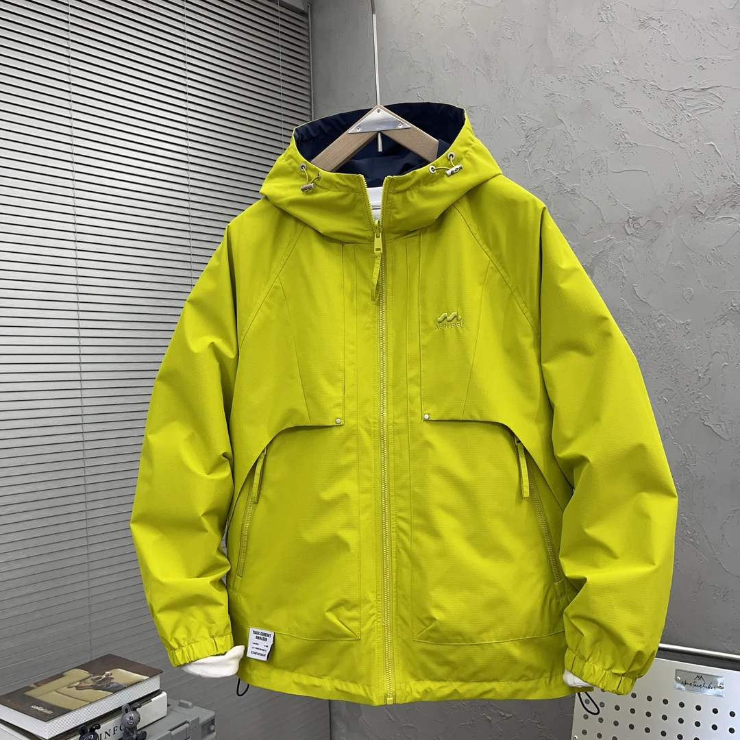 双面穿外套男2025春季新款纯色简约工装夹克美式休闲百搭宽松上衣