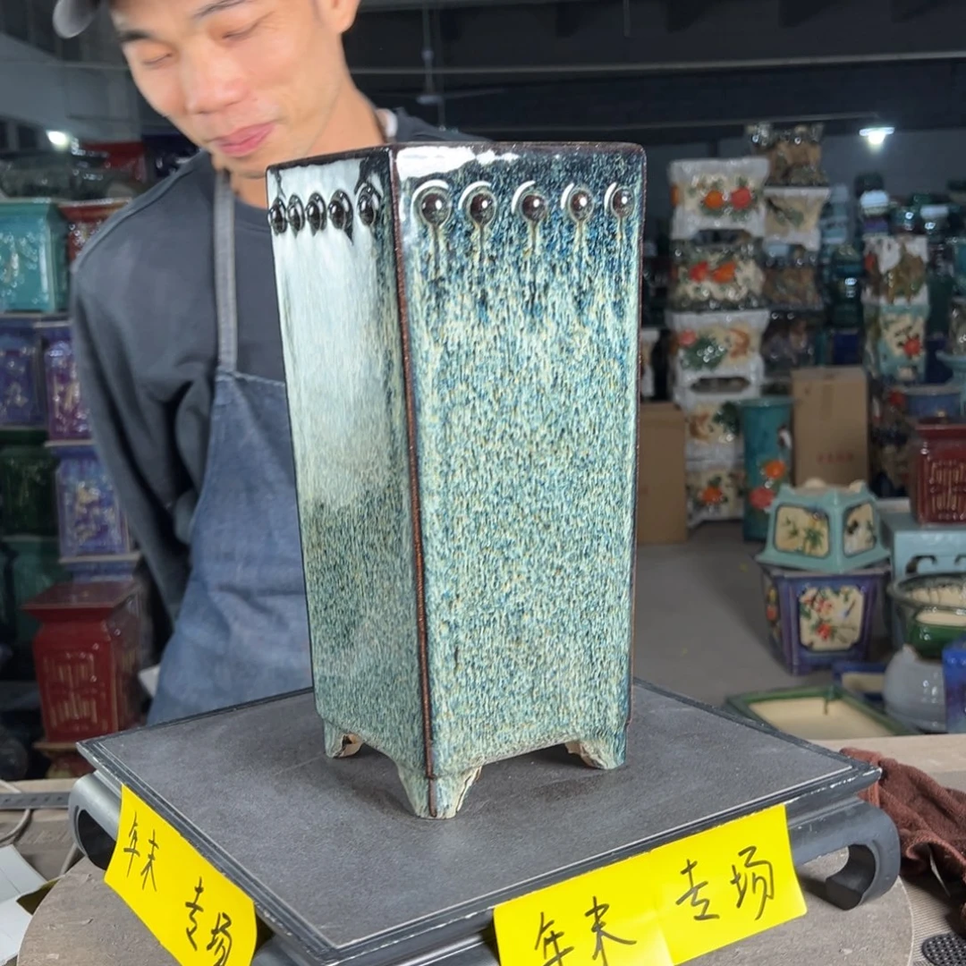 一风堂石湾花盆。微瑕