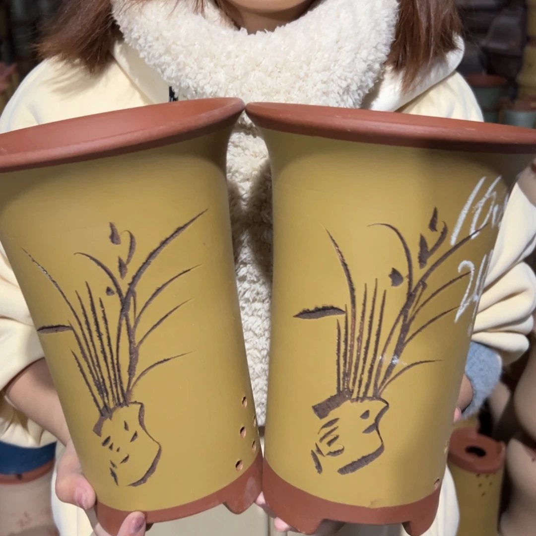 宜兴川阁紫砂花盆