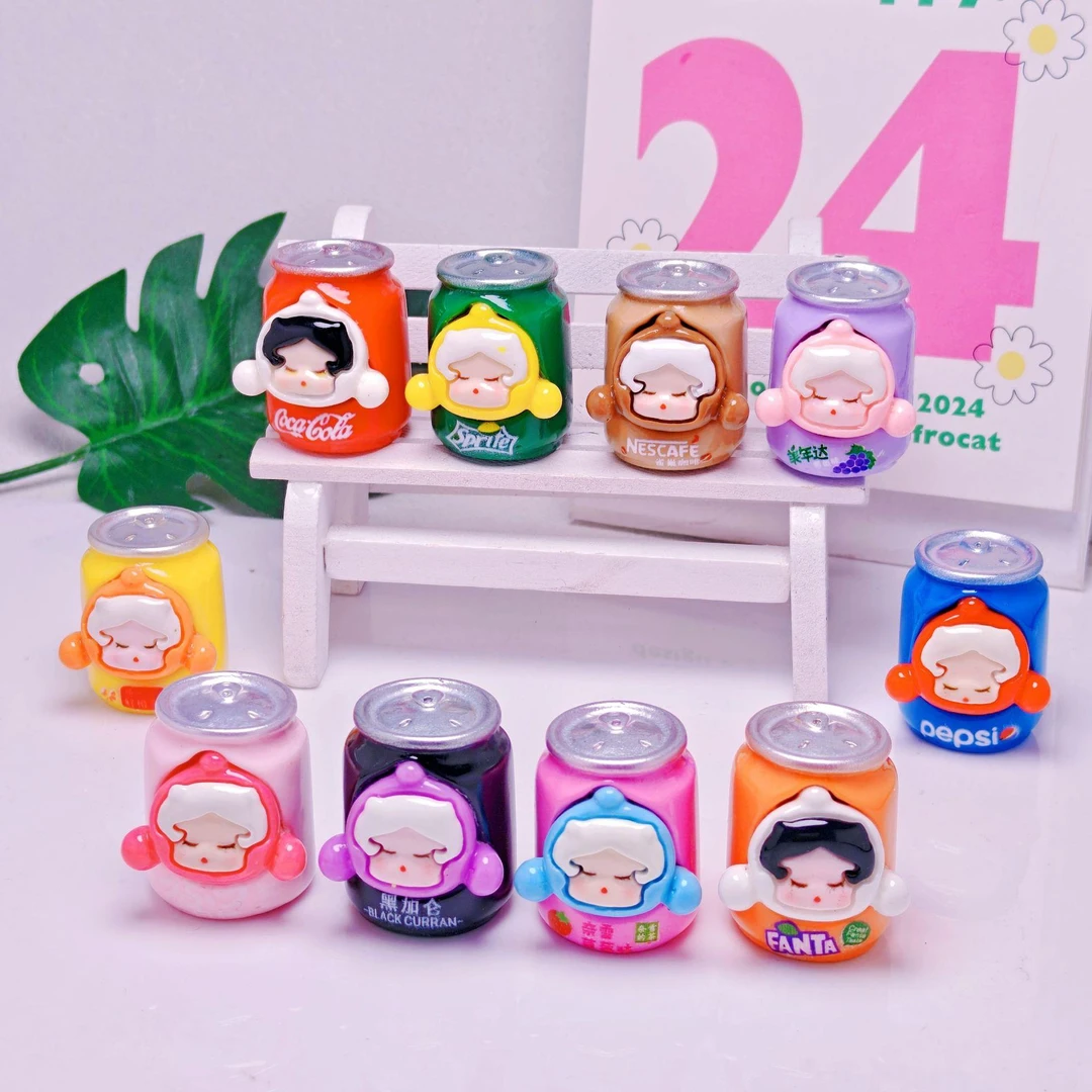 新款实色卡通SP易拉罐饮料瓶diy饰品配件车载摆件钥匙扣挂件批发