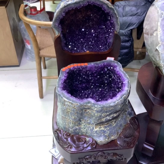未镶嵌珠宝半成品紫晶鸠*紫晶