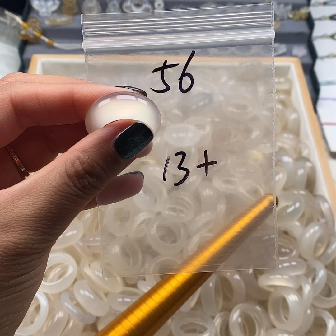 玛瑙/玉髓戒指合金