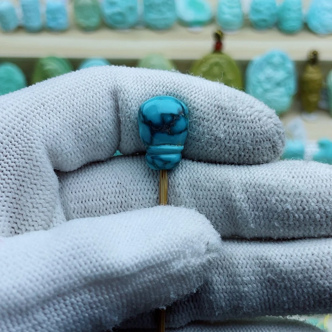 未镶嵌绿松石珠宝半成品